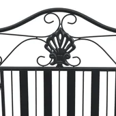 Метална пейка Черна Метал Стандарт Декоративни инкрустации - VL42008119 - Thumbnail 8