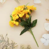 Декоративен букет Далия с пет цвята 29 см - Thumbnail 4