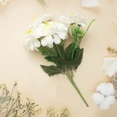 Декоративен букет Далия с пет цвята 29 см - Thumbnail 5