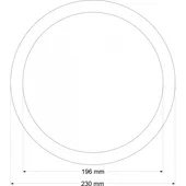 Козметично огледало за баня ø23 см Ноа INTER CERAMIC - Thumbnail 2