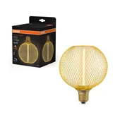 LED лампа Е27 3.5 W Straw Filament Globe Gold 125 OSRAM - Thumbnail 1