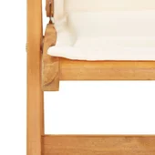 Накланящи се градински столове, 2 бр., кафяви, акация масив - Thumbnail 7