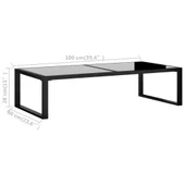 Градински комплект с възглавници, 5 части, полиратан, антрацит - Thumbnail 11