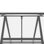 Оранжерия - поликарбонат - стоманена основа 445x169x195 см - Thumbnail 8