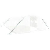 Оранжерия със стоманена рамка бяла 24 м² 6x4x2 м - Thumbnail 1