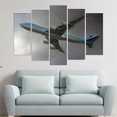 Пътнически самолет в полет - картина пано за стена - Thumbnail 3