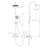 Душ система със смесител Alisado Black ICT 6544MB INTER CERAMIC - Thumbnail 3
