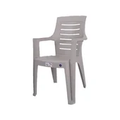 Градински стол PVC сив Roma MEVSIM - Thumbnail 1