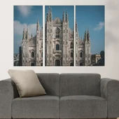 Катедралата Дуомо в Милано - картина пано за стена - Thumbnail 2