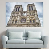 Катедралата Нотр-дам в Париж  - картина пано за стена - Thumbnail 1