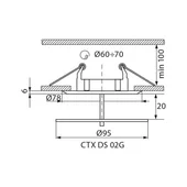 Луна за вграждане СТХ-DS-02G/B C VIVALUX - Thumbnail 2