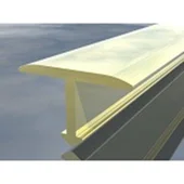 Aлуминиева Т-образна лайстна 20 мм 2.7 м жълта - Thumbnail 1