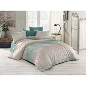 Единичен спален комплект 3 части 100% памук Зелени точки ZAMBAK - Thumbnail 2