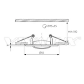 Луна никел/злато подвижна 12V 50W VIVALUX - Thumbnail 2