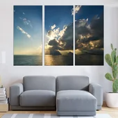 Облаци над океана - картина пано за стена - Thumbnail 2