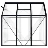 Парник, 190 х 190 x 195 см, 3,61 м², алуминий и поликарбонат - Thumbnail 4