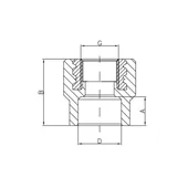 Полипропиленова муфа с вътрешна резба ф40 мм HP TREND - Thumbnail 2