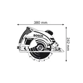 Ръчен циркуляр 1400 W 190 мм GKS 190 BOSCH - Thumbnail 6