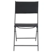 Сгъваеми градински столове, 2 бр., стомана 45 x 54 x 86 см - Thumbnail 3