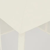 Шатра двоен покрив и мрежести стени кремав 2,93x2,93 м стомана - Thumbnail 7