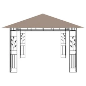 Шатра с мрежа против комари, 4x3x2,73 м, таупе, 180 г/м² - Thumbnail 4