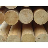 Дървен кол за ограда Ø8 см 4 м - Thumbnail 3