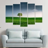 Дърво насред полето - картина пано за стена - Thumbnail 3