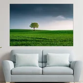 Дърво насред полето - картина пано за стена - Thumbnail 1