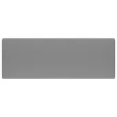 Квадратна керамична мивка с преливник светлосив мат 41x41 см - Thumbnail 7