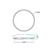 LED плафон Звезди 3в1 24 W V-TAC - Thumbnail 4