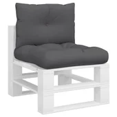 Палетни възглавници, 2 бр, антрацит, текстил - Thumbnail 3