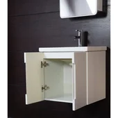 Шкаф с мивка, огледален шкаф и LED осветление за баня INTER CERAMIC - Thumbnail 4