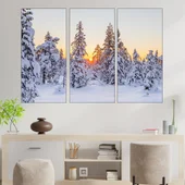 Зимна гора в Норвегия - картина пано за стена - Thumbnail 2