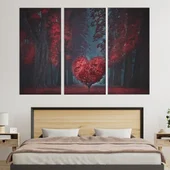 Дърво с форма на сърце - картина пано за стена - Thumbnail 2