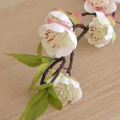 Декоративна клонка Сливов цвят 62 см - Thumbnail 1