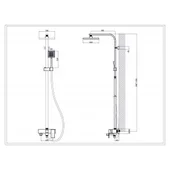 Душ система Ясмина ICT 8866 INTER CERAMIC - Thumbnail 3