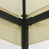 Градинска шатра с мрежи, 3x3x2.65 м, кремава - Thumbnail 5