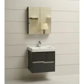 Комплект горен и долен шкаф за баня с умивалник- 6049 (мостра) - Thumbnail 2