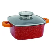 Квадратна тенджера Ростер 3.5 л 22x22x9 см червена OLIVER VOLTZ - Thumbnail 1