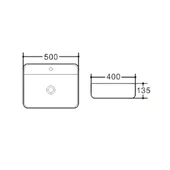 Мивка за баня ICB 569 INTER CERAMIC (мостра) - Thumbnail 2