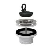 Пластмасово витло за умивалник с неръждаема решетка 1 1/2" - Thumbnail 1