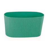 Саксия за балкон 29x15.4x14.8 см зелена SERINOVA - Thumbnail 1