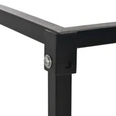 Стойка за дърва с основа, черна, 37x37x113 см, стомана - Thumbnail 4