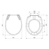 Тоалетна седалка със забавено падане Магнолия NIKIPLAST-M - Thumbnail 2