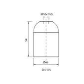 Фасунга черна бакелитова VIVALUX - Thumbnail 2