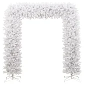 Коледна елха арка, бяла, 240 см - Thumbnail 2