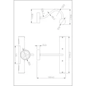 LED осветително тяло за баня 21,5х16.6х9 см хром INTER CERAMIC - Thumbnail 2