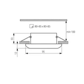 Луна за вграждане CTX-KW10 C VIVALUX - Thumbnail 2