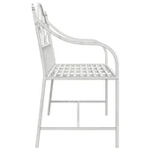 Пейка Бяла Метал 104 x 52.5 x 89 см Издържа на всичко - VL42008114 - Thumbnail 5