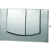 Структура за вграждане с двоен бутон хром INTER CERAMIC - Thumbnail 3